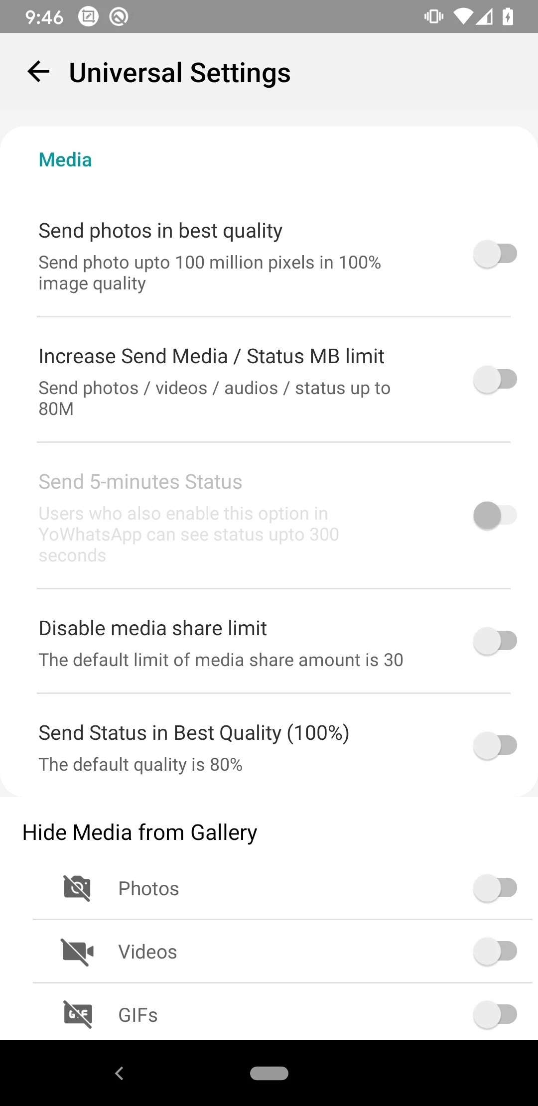 YOWhatsApp (YoWA) — zrzut ekranu 4